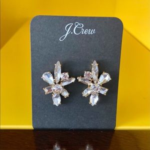 J CREW Gem Burst Stud Earrings